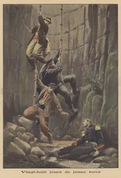 Eine Gruppe von Arbeitern entdeckt einen 28 Tage lang unterirdisch eingeschlossenen Soldaten